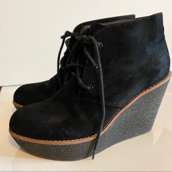Urban Outfitter Black Suede Wedges - Picture 5 of 13
